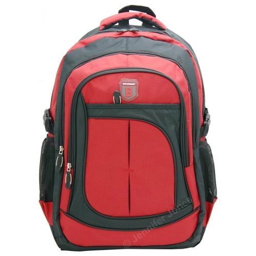 Plecak BAG STREET szkolny turystyczny do pracy na laptopa 4065 czerwony